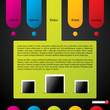Colorful website template Colorful website template
