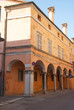 Italy, Ravenna old medieval typical portico