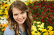spring: young woman and flowers