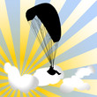 parapente dans le ciel
