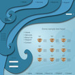 Creative colorful modern  web design