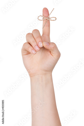 Foto: The index finger to a node The index finger to a node