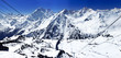 Beautiful view of mountains in the Elbrus area.