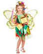 Child with flower and butterfly.
