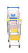 Shopping carts on white Shopping carts on white