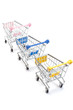 Shopping carts on white Shopping carts on white