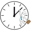 Geschäftsmann, Uhr, Zeitdruck