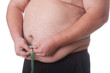 Fatman with measurement tape