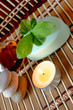 spa candle, oils and mint soap spa candle, oils and mint soap