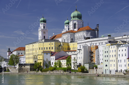 Foto: Historische Altstadt von Passau mit dem Dom Historische Altstadt von Passau mit dem Dom