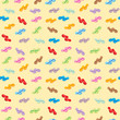 Seamless beach slippers pattern