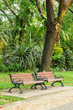 Benches in the park Benches in the park