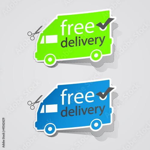 Vector: Abstract Free Shipping label. Abstract Free Shipping label.
