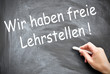 Wir haben freie Lehrstellen
