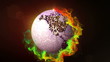 Earth Disco Ball in Particle Ring - HD1080