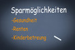Sparmöglichkeiten
