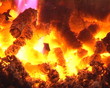 closeup of burn straw pellets boiler. fuel home heating zoom out closeup of burn straw pellets boiler. fuel home heating zoom out