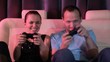 Young couple play video games