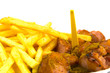 Currywurst mit Pommes