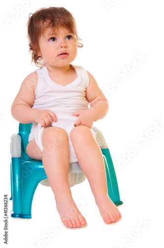 Photo: baby on the pot baby on the pot