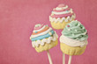 Colorful cupcake pops Colorful cupcake pops