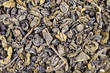 Dried green tea leaves texture Dried green tea leaves texture