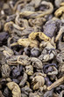 Dried green tea leaves texture Dried green tea leaves texture