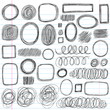 Scribbles Sketchy Doodles Vector Design Elements