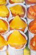 Tasty little tarts with pineapple and mandarin