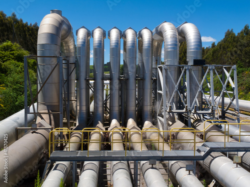 Photo: Pipeline installation for distribution and supply Pipeline installation for distribution and supply