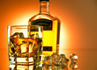 Amber whiskey