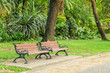 Benches in the park Benches in the park