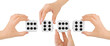 Hands and dices Hands and dices
