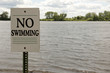 No Swimming Sign
