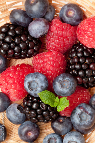 Photo: Berries in a basket Berries in a basket