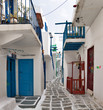 Photo: Typical street of Mykonos Typical street of Mykonos