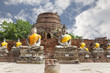 buddha image in wat yai chai mongkol, ayutthaya, thailand buddha image in wat yai chai mongkol, ayutthaya, thailand