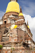 the old buddha image at the pagoda in thailand the old buddha image at the pagoda in thailand