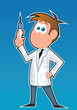 Doctor and syringe.