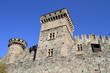 Fenis castle, landmark medieval castle of Aosta, Italy