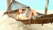 Video: Attractive woman relaxing in a hammock Attractive woman relaxing in a hammock