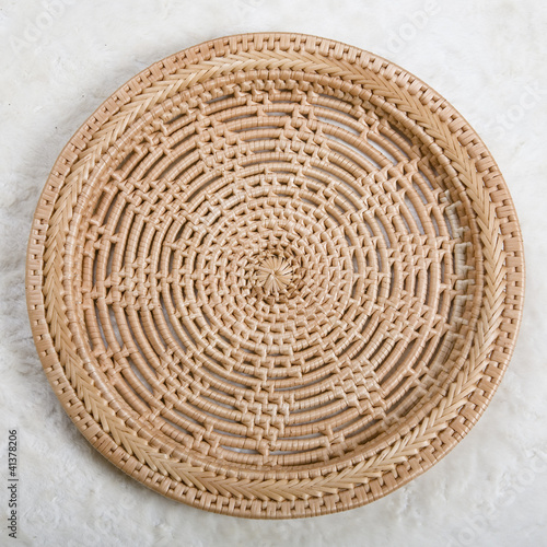 Photo: Wicker plate Wicker plate