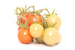 cherry tomato brunch isolated on white background