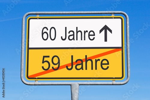 Illustration: 60 Jahre - Jubiläum und Geburtstag 60 Jahre - Jubiläum und Geburtstag