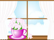 Flowers in window