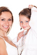 Beautiful mother and daughter Beautiful mother and daughter