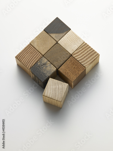 Photo: wooden cubes - cubi di legno wooden cubes - cubi di legno