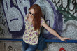 girl and wall