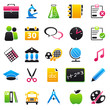 school Color & Black Icons