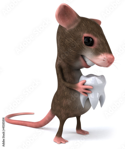 Illustration: Souris et dent Souris et dent